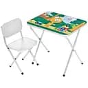 Детский столик Bambi Кот M 5968-1 складной со стульчиком цифры