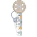 Клипса для пустышки Suavinex Dreams с атласной лентой голубая