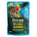Вологий корм для котів Monge Cat Вwild Gr. Free Wet Sterilised тунець з креветками та овочами 85 г