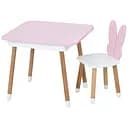 Детский столик Bambi Бабочка 05-025R-BOX для творчества со стульчиком 60х60 см