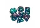 Набір кубиків Double Color Glitter 7 Dice Set - Aqua-Purple , 7 шт. (g7dglitdc02)