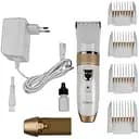 Машинка для стрижки з двома акумуляторами Geemy GM-6001 триммер з насадками кераміко-титанієві ножі