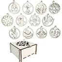 Набір іграшок на ялинку Mazhura, 12 шт. (mz718996)