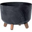 Горшок для цветов Prosperplast Gracia Beton Effect антрацит (72911-433)
