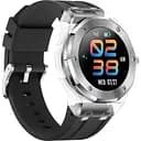 Смарт годинник TREX FALCON 500 PRO сріблястий корпус чорний ремінець