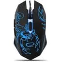 Миша Esperanza MX203 (EGM203B) чорний/синій Optical USB 2400 dpi підсвічування
