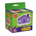 Дитячі магнітні пазли Кольорові будинки VT1733-03, 6 картинок