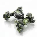 Радиоуправляемая Машина YJ 096-1 A-01, Трансформер 1:16, Колеса раскрывающиеся, Управ. жесты, Ролики, Акум. 3.7V, Зеленая