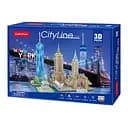 Пазл 3D CubicFun City Line Нью-Йорк, 123 элемента (MC255h)