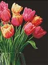Набір з алмазною мозаїкою Аромат тюльпанів 30х40см AMO8030