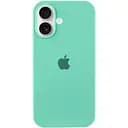 Чехол Epik Silicone Case Full Protective AA для Apple iPhone 16, 6.1 Бирюзовый/Marine Green