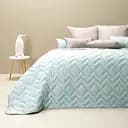 Двостороннє покривало Ideia Izzi м'ятний та сірий 260 х 240 см (8-34587 м'ята/св.сірий)