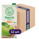 Упаковка сока Наш Сок Яблочный осветленный восстановленный 11.4 л (950 мл х 12 шт.)