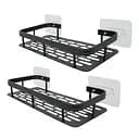 Набір металевих полиць для ванної кімнати Fabrika ONIX 2 шт Чорні 