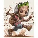 Набор для росписи Art Craft Музыкальный Грут 40х50 см (16521-AC)