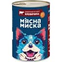 Влажный корм М'ясна Миска для собак кусочки в соусе с говядиной и овощами 1240 г