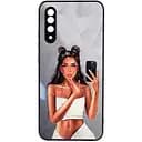 TPU+PC чохол Prisma Ladies для Samsung Galaxy A50 A505F / A50s / A30s Black in White, TPU+PC