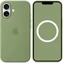 Чехол Silicone Case with Button, Animation & MagSafe для Apple iPhone 17 Light Moss AAA (153239)