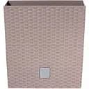 Горщик для квiтiв Prosperplast Rato квадратний низький, з вкладишем 2 в 1, 170 мм, мокка (70891-7529)