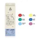 Набір кольорових лінерів, 6 кольорів, 6 set Basic colors, IDEA10-AL6BASIC, 99IDEAS