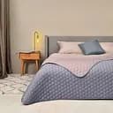 Покрывало на кровать Ideia Silhouette двухсторонняя крепкая стежка ткани 220x240 см (8-35590_серый)