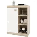 Тумба офисная открытая Эверест Соната 70х38х93 дуб сонома + белый (EVR-2070)