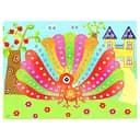 Детская мозаика по номерам "Павлин" 13-126-10 разноцветные камешки