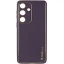 Шкіряний чохол Epik Xshield для Samsung Galaxy S24 Фіолетовий / Dark Purple