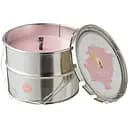 Свічка велика вулична J-line у ​​залізному відрі рожевого кольору з цитрусовим ароматом час горіння 50 годин (21759)