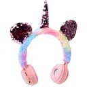 Наушники FG240430007Q, до 4-6 часов работы, TF-слот, FM-радио, мягкий плюш и пластик, с ушками разноцветные