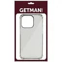 Чохол TPU Getman Ease logo посилені кути для Apple iPhone 14 Pro Max 6.7 Сірий прозорий
