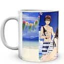 Кухоль GeekLand Noragami Бездомний Бог на пляжі Казума та Юкіне, Хійорі та Ято в шезлонгах NRG 02.008 330 мл білий