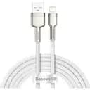 Кабель Baseus Cafule Series Metal Data Cable USB to Lightning 2.4A 2 м Белый