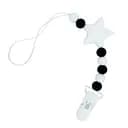 Ланцюжок для пустушки "Зірка" MGZ-0512(White) силіконовий