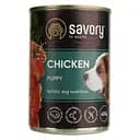 Влажный корм для щенков всех пород Savory Dog All breeds Puppy с курицей 400 г