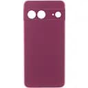Чохол Silicone Cover Lakshmi Full Camera (AAA) для Google Pixel 8 Бордовий / Plum