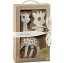 Подарунковий набір прорізувачів Vulli Жирафа Софі So Pure, 2 предмети, білий з коричневим (616624)