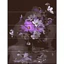 Картина по номерам по дереву "Загадочные цветы" ASW143 30х40 см