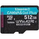 Карта памяти Kingston microSDXC Canvas Go! Plus 512GB Class 10 UHS-I V30 A2 W-90MB/s R-170MB/s