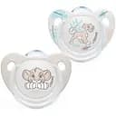 Пустышка силиконовая Nuk Lioin King, ортодонтическая, 0-6 мес, 2 шт. (3952437)