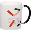 Чашка Ardesto Dashes 340 мл белая (AR3426)