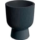  Кашпо для квітів Prosperplast Milly круглий на ніжці 240 мм антрацит