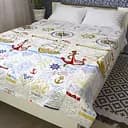 Стьобане покривало-підковдра LightHouse 4 сезони Sea бязь голд 160х220 см різнокольорове (3425_1.5LH_п)