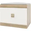 Тумба для обуви Эверест Соната ТО-600, 60х38х45 см дуб сонома/белый (EVR-2210)