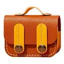 Кожаный футляр Briefcase для наушников AirPods Pro Brown/Yellow