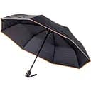 Зонт складной Bergamo Sky черный с оранжевым (7040010)