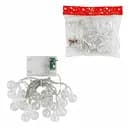 Новорічна гірлянда C 61487 снігові кульки на батарейках 
