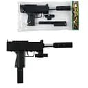 Игрушечный пистолет с лазерным прицелом, глушителем и световым эффектом