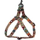 Шлея для собак BronzeDog Urban Гуцульский оранж M 45-56 см