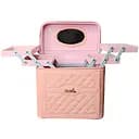 Бьюти-кейс с выдвижными ярусами и зеркалом розовый (MRA-25-23)